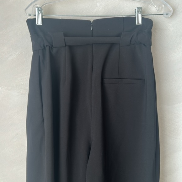 COS high waist paper bag cropped pant culotte with tie belt sz 8 medium - Picture 6 of 9